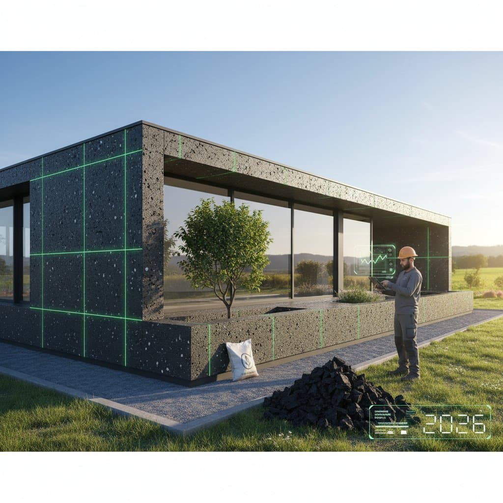 Image for Biochar Concrete Locks Carbon in Your Foundation