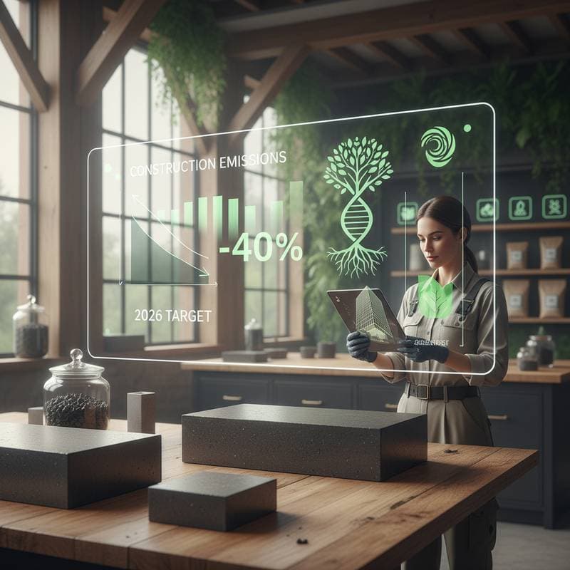 Image for Biochar Slashes Concrete Emissions by 40% in 2026