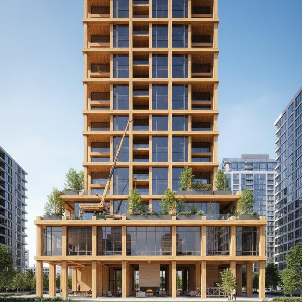 Featured image for CLT Panels Make 20-Story Wood Buildings Possible