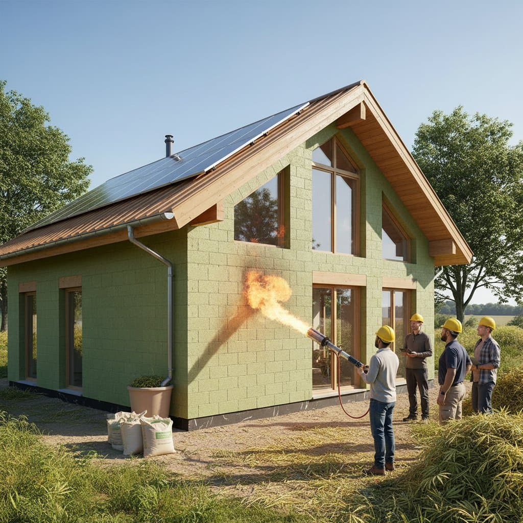 Featured image for Hempcrete Walls Won't Burn: Fire-Safe Building Revolution