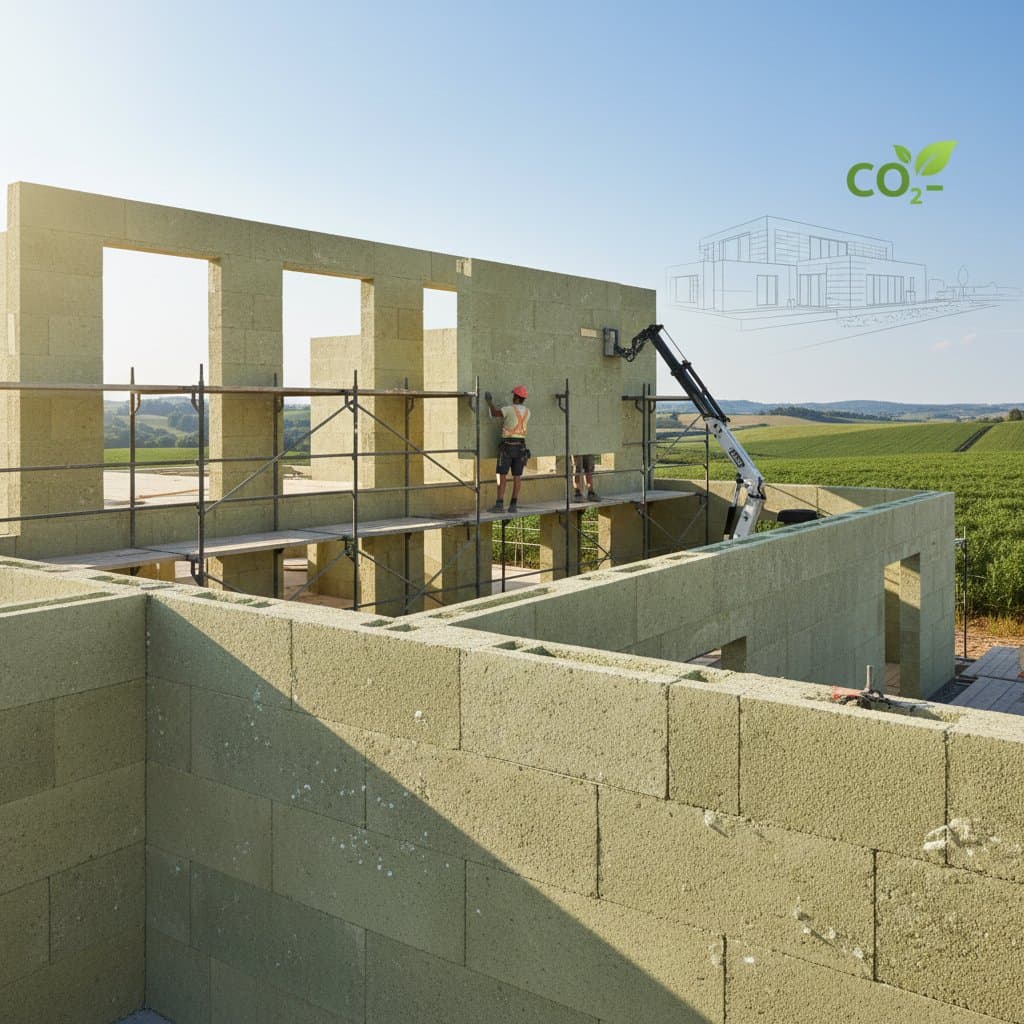 Featured image for Hempcrete Walls Absorb Carbon While They Cure