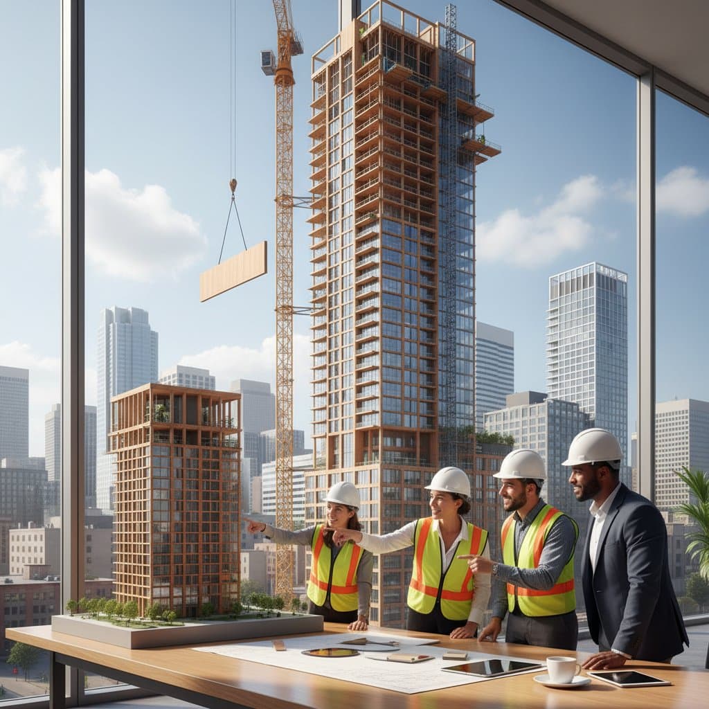 Image for Mass Timber Towers Reach 18 Stories in 2026 Code Change