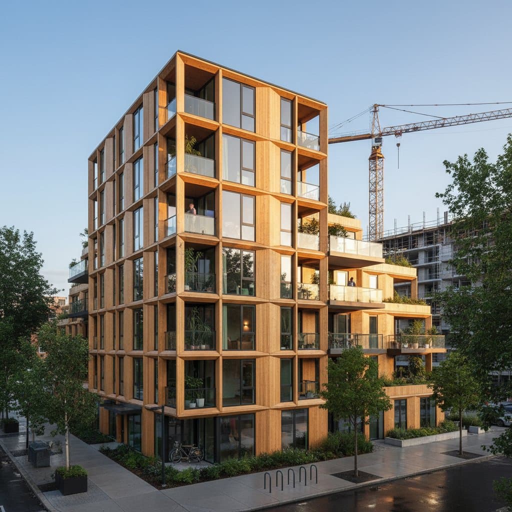 Featured image for Mass Timber Brings Warmth and Carbon Storage to Apartments