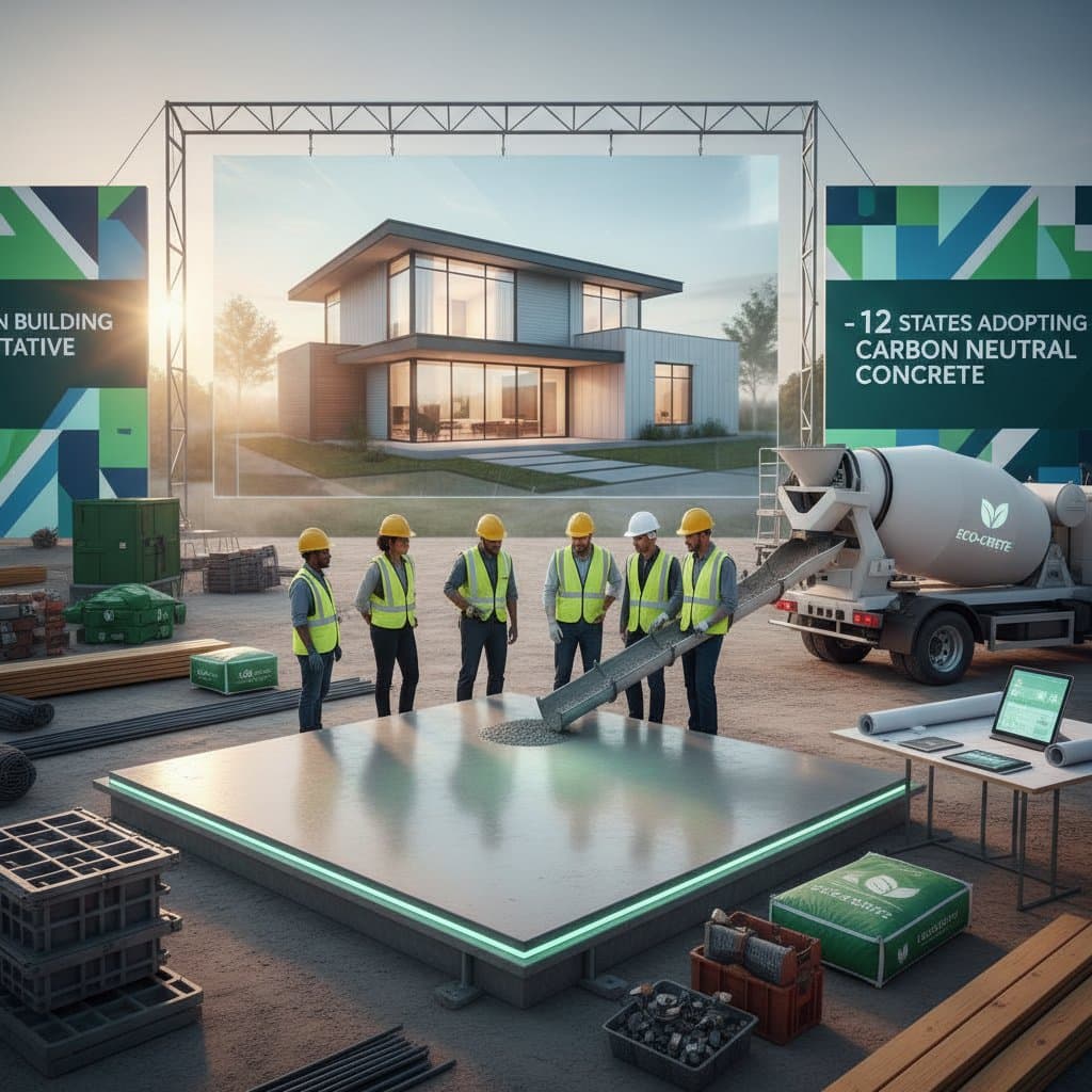 Image for 12 States Now Require Carbon-Neutral Concrete