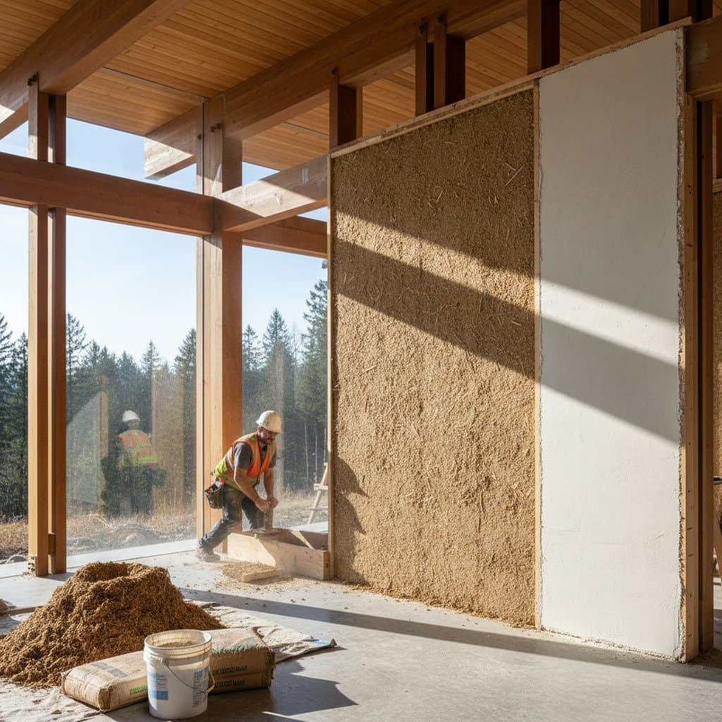 Image for Hempcrete Walls Breathe, Resist Fire and Mold Naturally