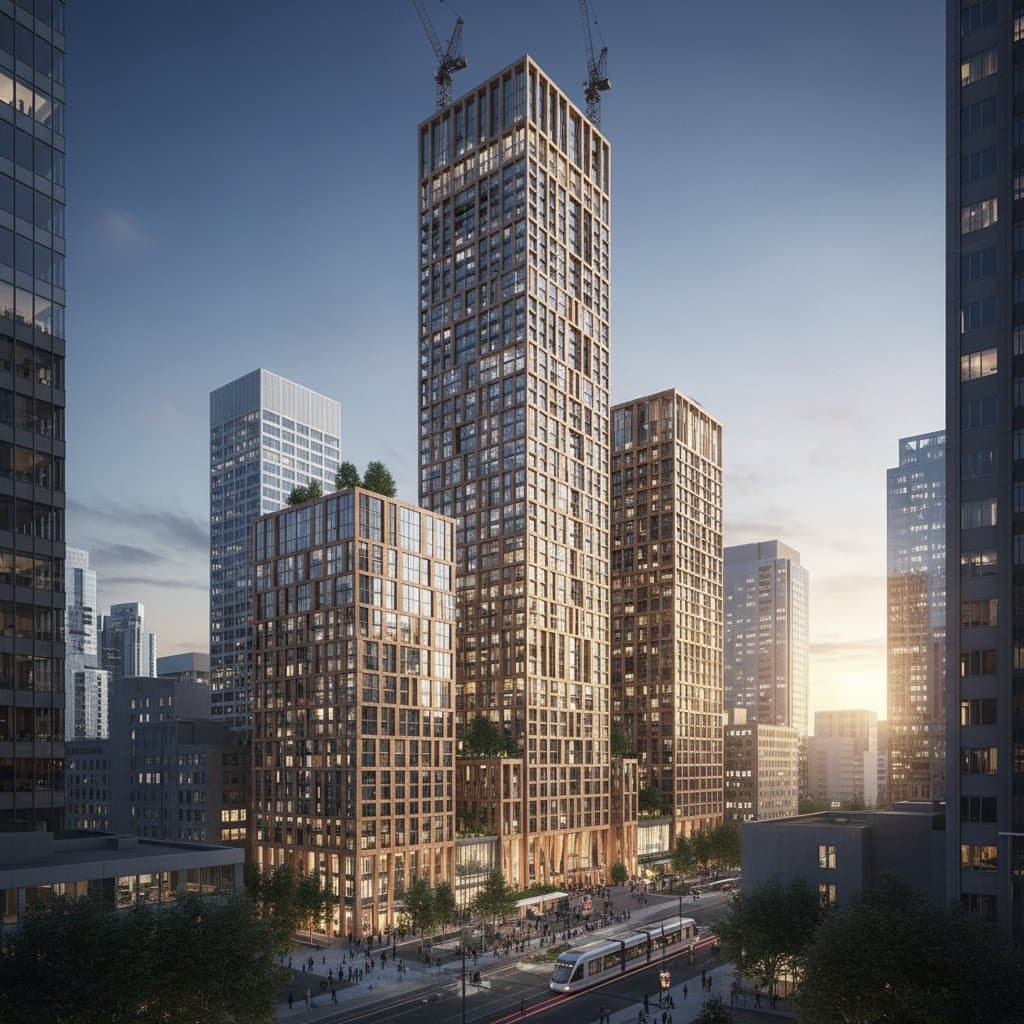 Featured image for Mass Timber High-Rises Reshape City Skylines by 2026