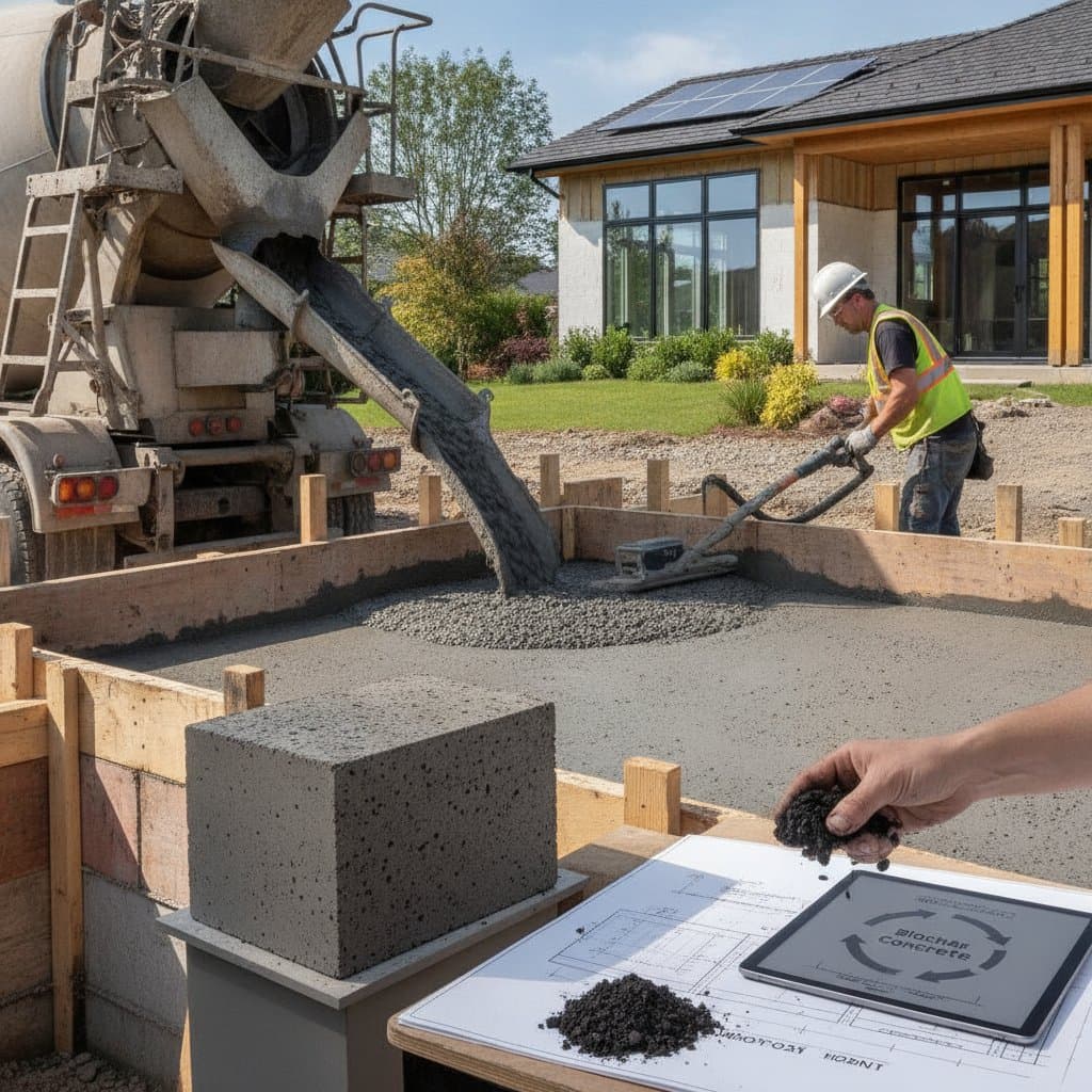 Featured image for Biochar Concrete Cuts Building Emissions by 40%