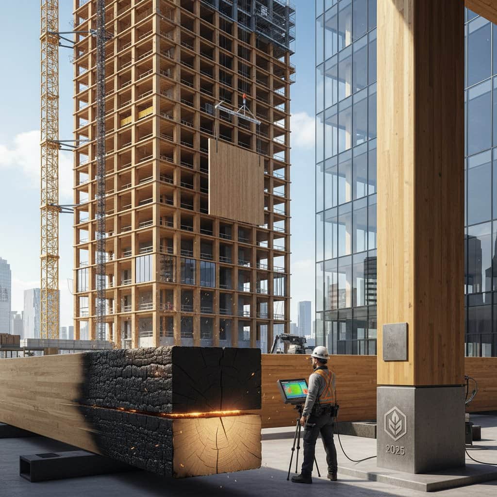 Featured image for Mass Timber Rivals Steel With Surprising Fire Safety