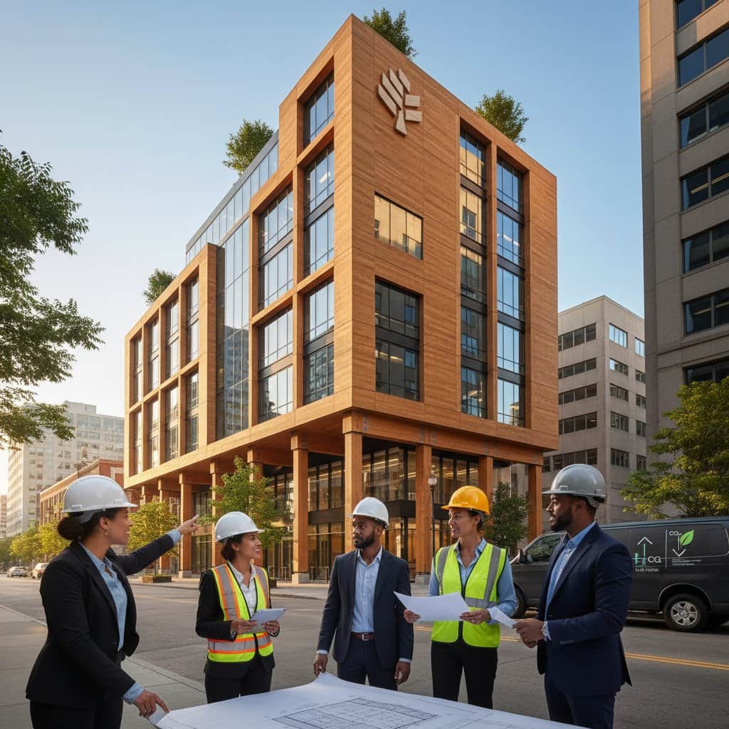 Image for Mass Timber Buildings Store Carbon While Replacing Steel