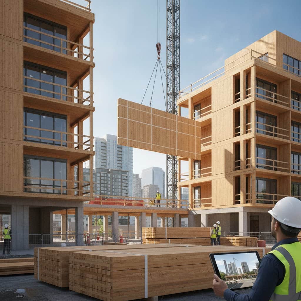 Featured image for Mass Timber Cuts Build Times 40% With Prefab Panels